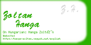 zoltan hanga business card